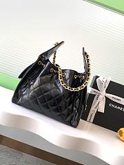 Chanel Cruise 25C Bag Black Lambskin Hobo 30x26x14cm - 4