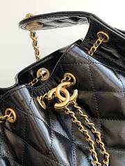 Chanel Cruise 25C Bag Black Lambskin Hobo 30x26x14cm - 5