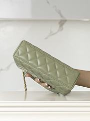 Chanel Kelly Green Top Handle Bag 13x19x7cm - 5