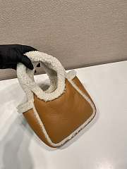 Prada Brown Small Shearling 18x15.5x10cm - 3