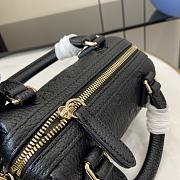 Gucci GG Emblem Super Mini Top Handle Bag Black 16.5x10x8cm - 2
