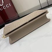 Gucci GG Emblem Super Mini Shoulder Bag Taupe 20x12.5x4.5cm - 5