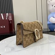 Gucci Dionysus Small Shoulder Bag Brown Suede 27.5x16x8m - 5
