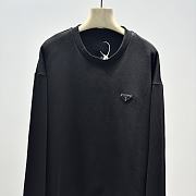 Prada Triangle Logo Cotton Sweatshirt - 3