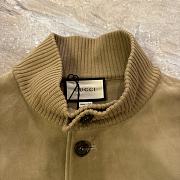 Gucci Suede Bomber Jacket With Web Camel  - 3