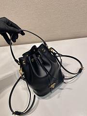 Prada Leather Mini Bag Black 19.5x15.5x10cm - 5
