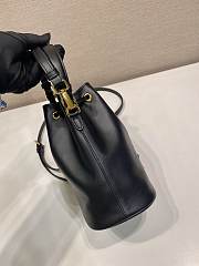 Prada Leather Mini Bag Black 19.5x15.5x10cm - 4