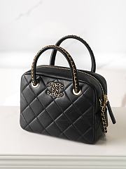 Chanel 25C Black Lambskin 22x18x7cm - 4