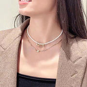 Celine Paris Pearls Letter Necklace - 2