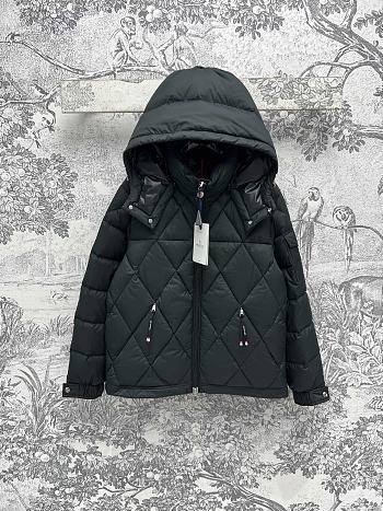 Moncler Averole Hooded Black Short Down Jacket