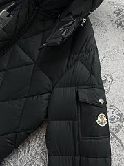 Moncler Averole Hooded Black Short Down Jacket - 4