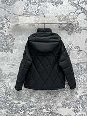 Moncler Averole Hooded Black Short Down Jacket - 2