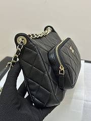Chanel Clutch With Chain Black Bag Lambskin 21x15x7.5cm - 3