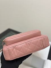 Chanel Clutch With Chain Pink Bag Lambskin 21x15x7.5cm - 3