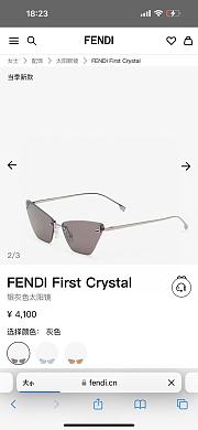 Fendi First Crystal Sunglasses  - 2