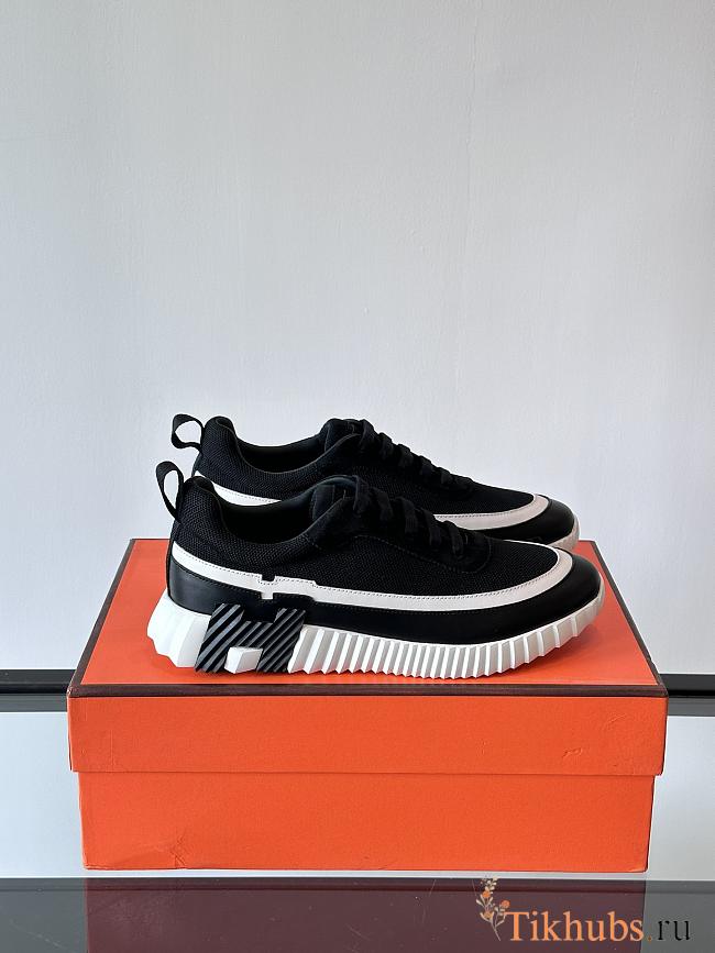 Hermes Bouncing Black White Sneaker  - 1