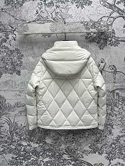Moncler Averole Hooded White Short Down Jacket - 4