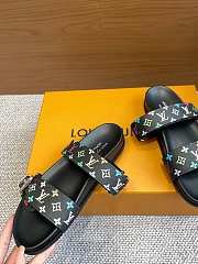 Louis Vuitton LV Bom Dia Flat Comfort Mule Takashi Murakami Black - 2