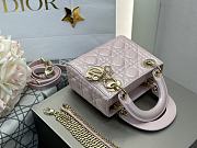 Dior Mini Lady Bag Light Pink 17cm - 5