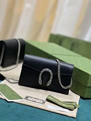Gucci Super Mini Dionysus Bag Black 16.5x10x4.5cm - 2