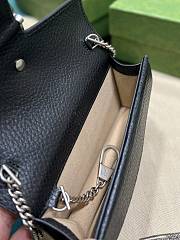 Gucci Super Mini Dionysus Bag Black 16.5x10x4.5cm - 4