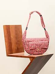 Chanel Large Hobo Bag Tweed Red White 18x30x8cm - 3