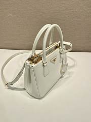 Prada Small Galleria Saffiano White Leather Bag 24.5x16.5x11cm - 4