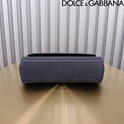 Dolce & Gabbana Small Sicily Navy Blue Handbag 18x11x6cm - 5