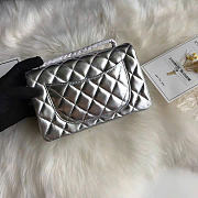 Chanel Flap Bag Silver Bag 20cm - 3