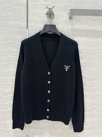 Prada Black Cashmere Cardigan
