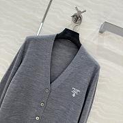 Prada Grey Cashmere Cardigan - 3