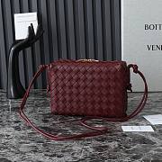 Bottega Veneta Small Loop Camera Bag Red Wine 22x15.5x9cm - 4