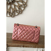 Chanel Flap Bag Medium Iridescent Pink Lilac Lambskin 25cm - 5