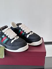 Gucci Women's Screener Sneaker Black Ancora - 4