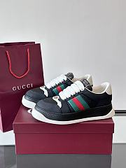 Gucci Women's Screener Sneaker Black Ancora - 3