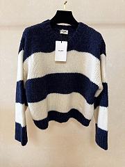 Celine Blue White Sweater - 1