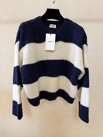 Celine Blue White Sweater