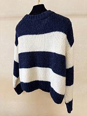 Celine Blue White Sweater - 5