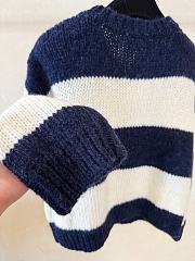 Celine Blue White Sweater - 4
