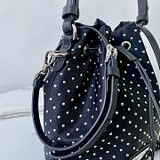 Prada Re-Nylon Mini-bag Black Studs Bag 19.5x15.5x10cm - 5
