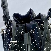 Prada Re-Nylon Mini-bag Black Studs Bag 19.5x15.5x10cm - 4