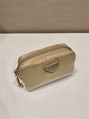 Prada Re-Nylon Necessaire Beige 12x8x3.5cm - 4