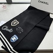 Chanel 24k Black Scarf 200x30cm - 3