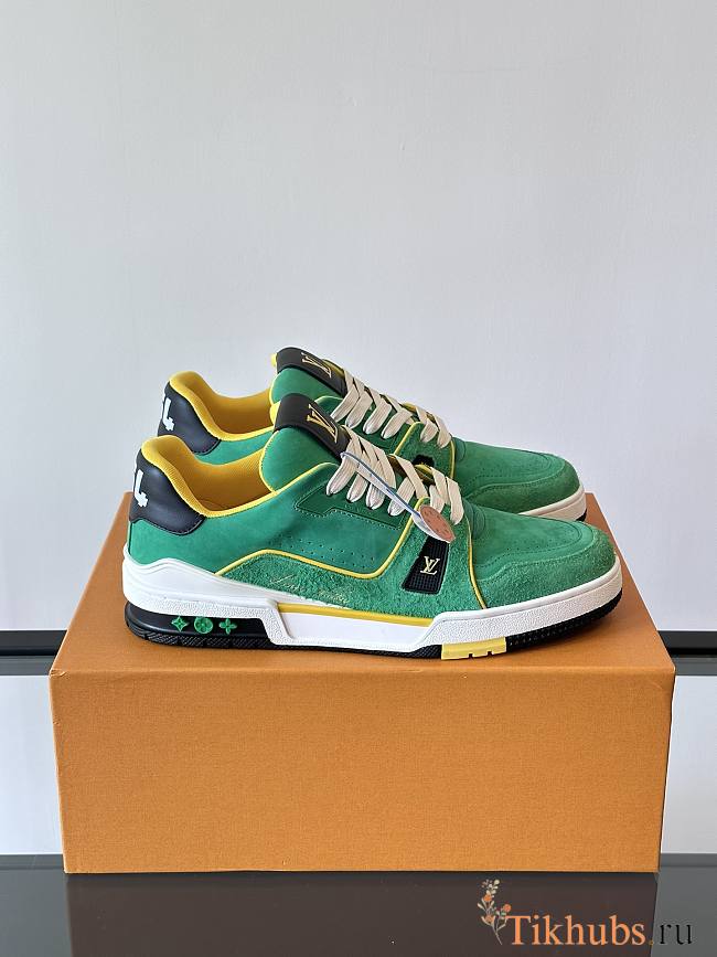 Louis Vuitton LV Green Trainer Sneaker  - 1