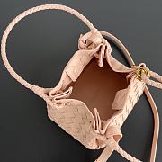 Bottega Veneta Andiamo Parachute Tote Pink 21x17x16.5cm - 6