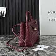 Bottega Veneta Small East/West Andiamo Red Wine 29x18x10cm - 6
