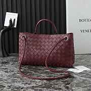 Bottega Veneta Small East/West Andiamo Red Wine 29x18x10cm - 5