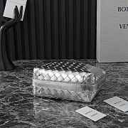 Bottega Veneta Mini Wallace Shoulder Bag Silver 20x13x9.5cm - 4