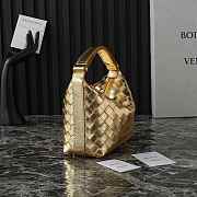 Bottega Veneta Mini Wallace Shoulder Bag Gold 20x13x9.5cm - 6