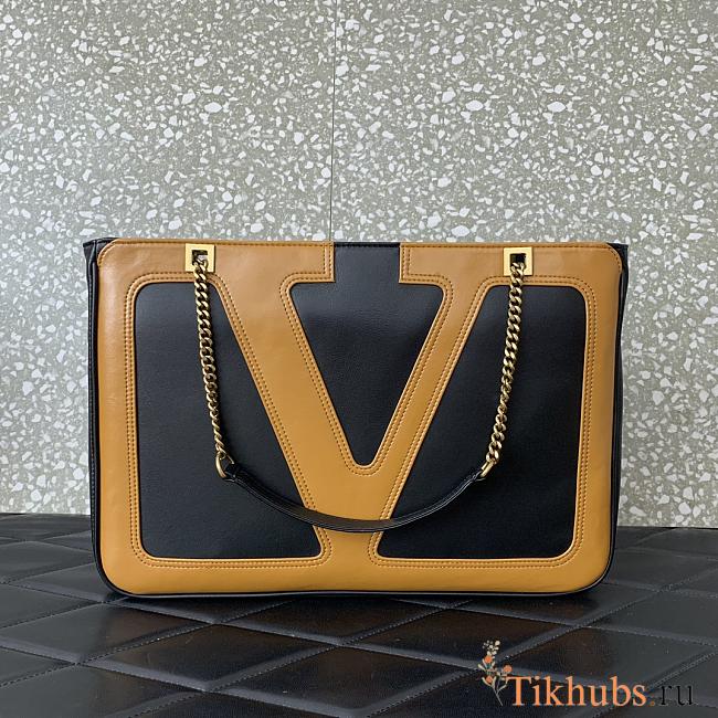 Valentino Garavani Viva Superstar Medium Bag Black Brown 37x26x2cm - 1